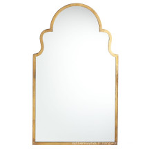 Miroir de mur encadré par or antique en métal chaud de ventes pour la décoration à la maison de mode